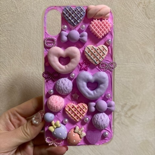 iPhoneケース　デコ電　手作り iPhoneXR
