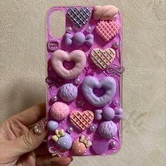 iPhoneケース　デコ電　手作り iPhoneXR