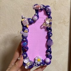 iPhoneケース　デコ電　手作り iPhone14 plus