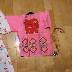 女の子用　浴衣　法被の画像