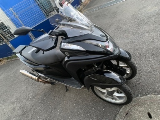 ヤマハ　トリシティ125 側車付軽二輪登録　ノーヘル　2.3万キロ