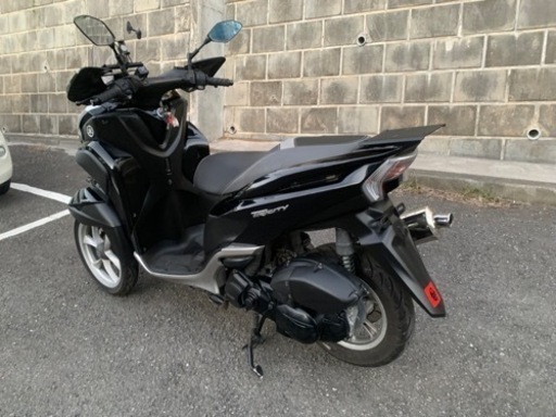 ヤマハ　トリシティ125 側車付軽二輪登録　ノーヘル　2.3万キロ