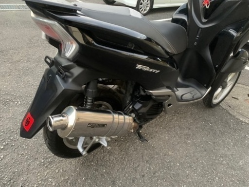 ヤマハ　トリシティ125 側車付軽二輪登録　ノーヘル　2.3万キロ
