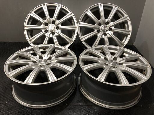 Weds JOKER ウェッズ ジョーカー 社外ホイール 18インチ 4本 7.5J5HPCD114.3+53 エスティマ ヴェゼル C-HR等　(VHM654)