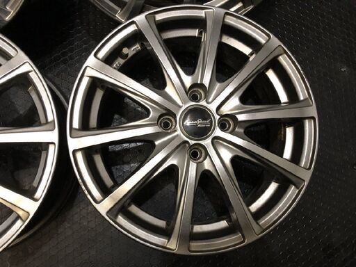 MANARAY Euro Speed マナレイ ユーロスポーツ 15インチ 4本 5.5J4HPCD100+50 フィット シャトル等　(VHO540)