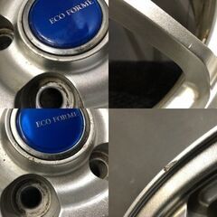 BS BRIDGESTONE ECO FORME SE-10 エコフォルム 17インチ 4本 7J5HPCD114.3+45 トヨタ純正ナット必須 クラウン マークX等　(VHA490)の画像
