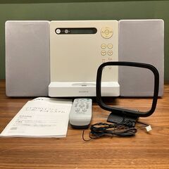 SONY ウォークマン用 ドックコンポ　CMT-V3（ホワイト）...