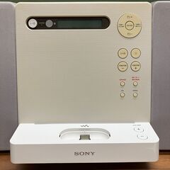 SONY ウォークマン用 ドックコンポ　CMT-V3（ホワイト）2010年製の画像