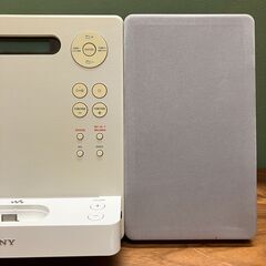 SONY ウォークマン用 ドックコンポ　CMT-V3（ホワイト）2010年製の画像