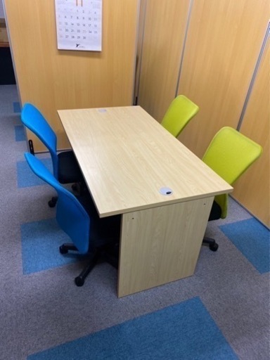 接客テーブル&椅子4脚セット