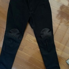 デイトナ　バイク用　ライディングパンツ3L　ブラック　膝薄型プロテクター付の画像