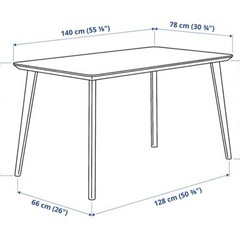 IKEAダイニングテーブル（リーサボー）の画像