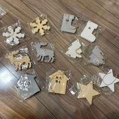 クリスマスオーナメント　天然木　クリスマス　北欧の画像