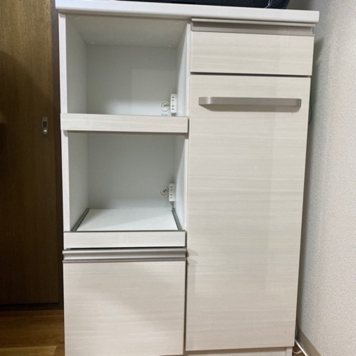 【20日まで限定価格】炊飯器の出し入れがらくらくキッチン大容量棚