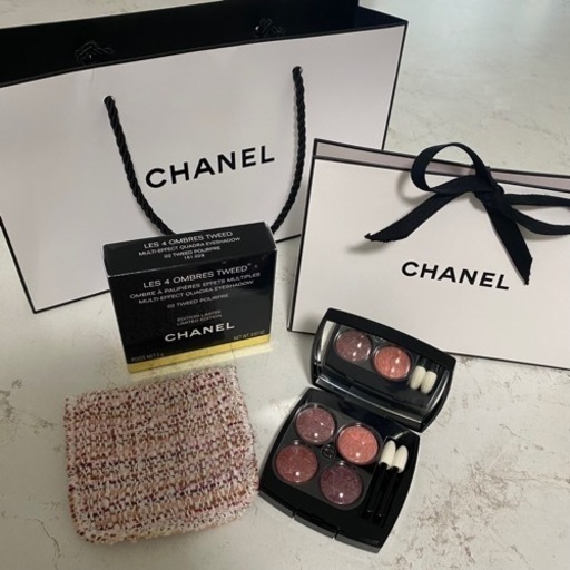 新品 限定色❤︎CHANEL レキャトルオンブルツイード　ギフトラッピング付き