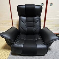 明光ホームテック 座椅子 FRL‐アクロス BK 一人用 肘掛け 回転