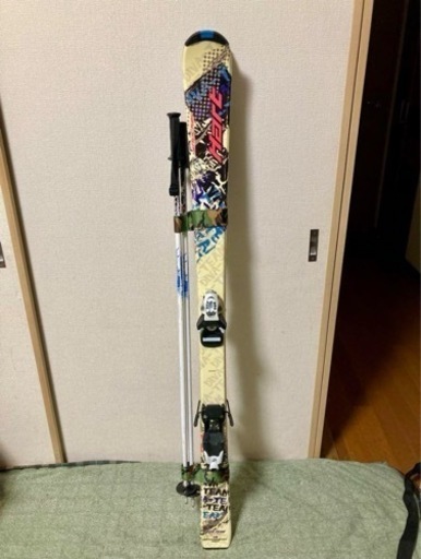 ジュニアスキー板130cm   ビンディングストックセット