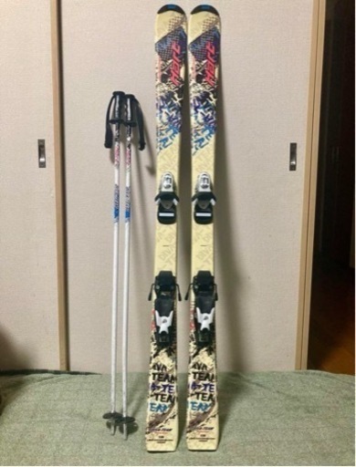 ジュニアスキー板130cm   ビンディングストックセット