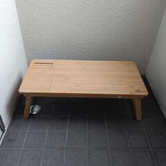 勉強にいかが!!傾斜付き折り畳みノートパソコンテーブルの画像