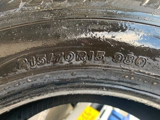 BS REVO1 215/70R15 98Q  4本セット　バリ山　値引き可