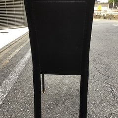 中古　革製　椅子　チェア　ブラックの画像