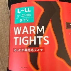 厚手　あったか裏起毛タイツ　3足セット　160デニール　L~LLの画像
