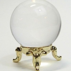 最高級 天然 水晶 如意宝珠台座付