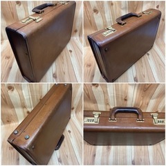 【アンティーク】レザー FRANZEN フランツェン ブリーフケース トランク アタッシュケース【中古】レトロ ビジネスバッグの画像