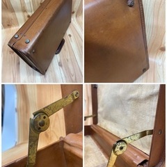 【アンティーク】レザー FRANZEN フランツェン ブリーフケース トランク アタッシュケース【中古】レトロ ビジネスバッグの画像