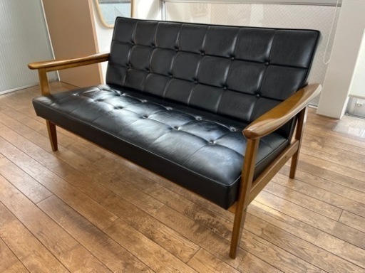 カリモク60 Kチェア 2シーター ブラック