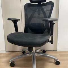 オフィスチェア　SIHOO M57 メッシュチェア オフィスチェア 椅子 デスクチェア ハイバック 人間工学椅子 S字立体背もたれ 3Dアームレスト 通気性 メッシュチェア ワークチェア ロッキング機能 疲れない椅子 イス ランバーサポート調整可能 パソコンチェア リクライニングチェア 在宅勤務 事務椅子 M57 ブラックの画像