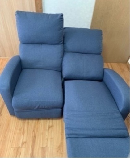 値引き相談あり！！2000円オフ！最終値下げ！！！！可愛いデニムソファ　