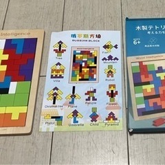 木製テトリスパズルの画像