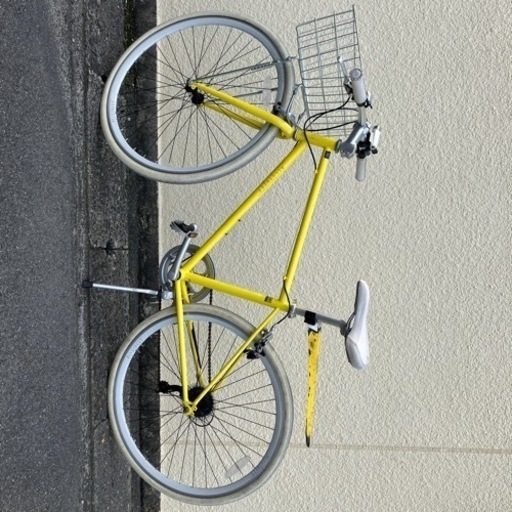 クロスバイク　お洒落なイエローの車体☆ そこそこ美品！