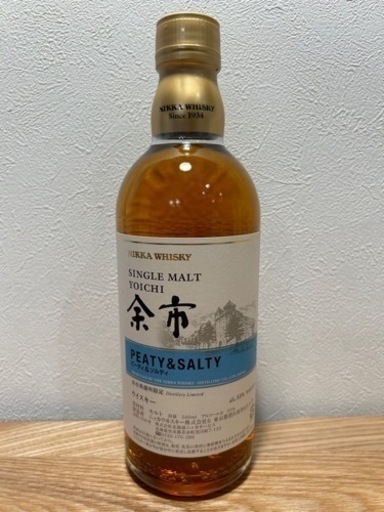 シングルモルト 余市 ピーティ&ソルティ 55度 500ml 【未開封】