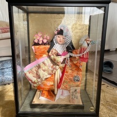 雛人形 日本人形 ガラスケース入り 春駒