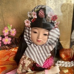 雛人形 日本人形 ガラスケース入り 春駒の画像