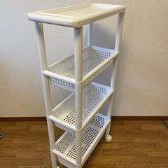 コーナン 取っ手付きワゴン　スリム４段の画像