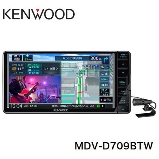 彩速ナビ KENWOOD MDV-D709BTW値引き
