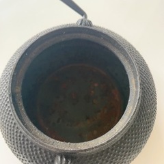 【訳あり】南部鉄器 鉄瓶 ミニあられ 0.6Lの画像