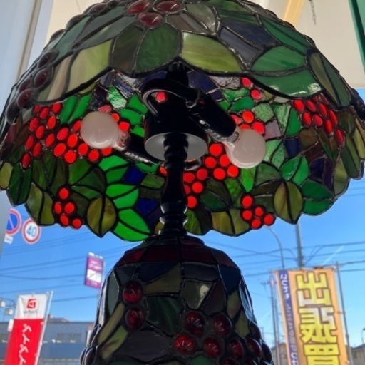 アンティーク　ぶどう　ランプ　（12-68）