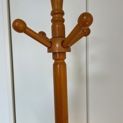 木製　ポールハンガー　ハンガーラックの画像