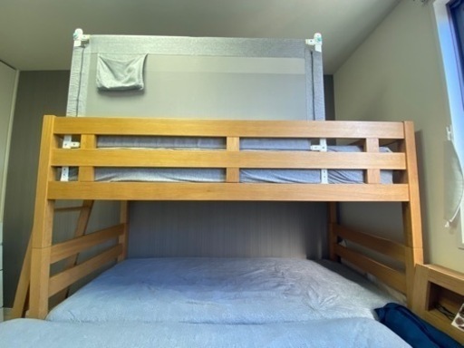 値下げしました】12月20日まで無印良品オーク材二段ベッド2段 値下げしました】12月20日まで無印良品オーク材二段ベッド2段