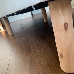 12/10(日)引渡し限定 脚高25cm 脚付マットレスベッド ダブルの画像