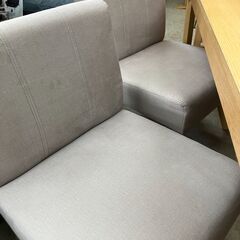 ①ダイニングセット ソファダイニングセット 北欧 モダンデザイン ソファ ダイニング 4点セット ダイニングテーブル テーブル 幅150cm 2Pソファ 2脚 おしゃれ クリーニング済 堺市 石津【ジャングルジャングルサカイ石津店】の画像
