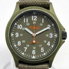 ジャンク 不動 Stussy クオーツ式腕時計 U.S. HACK ミニタリーウオッチ ステューシー 札幌市 清田区 平岡の画像