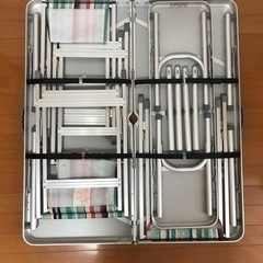 LOGOS 】ベンチテーブルセット6-AF メイプル