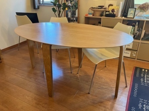 楕円ダイニングテーブル150×90cm