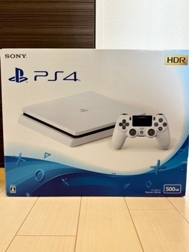 【箱・説明書付き】PS4 Glacier White 500GB 純正コントローラー2個付き