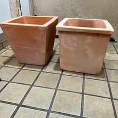 テラコッタ　植木鉢　あげます